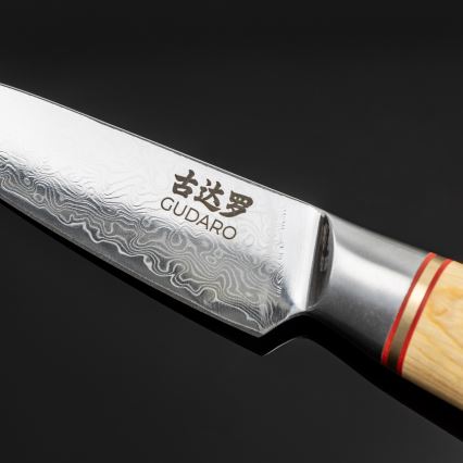 Gudaro - Damast-Küchenmesser HIKARI 3,5, aus 67 Lagen Damaststahl, Klingenlänge 9,5 cm
