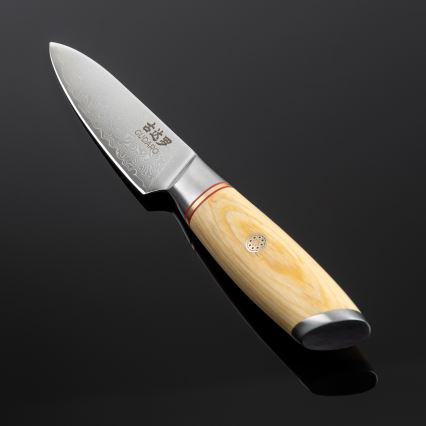 Gudaro - Damast-Küchenmesser HIKARI 3,5, aus 67 Lagen Damaststahl, Klingenlänge 9,5 cm