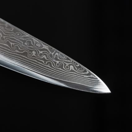 Gudaro - Damast-Küchenmesser SHIRO 3,5, 67-lagiger Damaststahl, Klingenlänge 9,5 cm