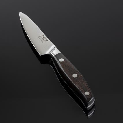 Gudaro - Damast-Küchenmesser SHIRO 3,5, 67-lagiger Damaststahl, Klingenlänge 9,5 cm