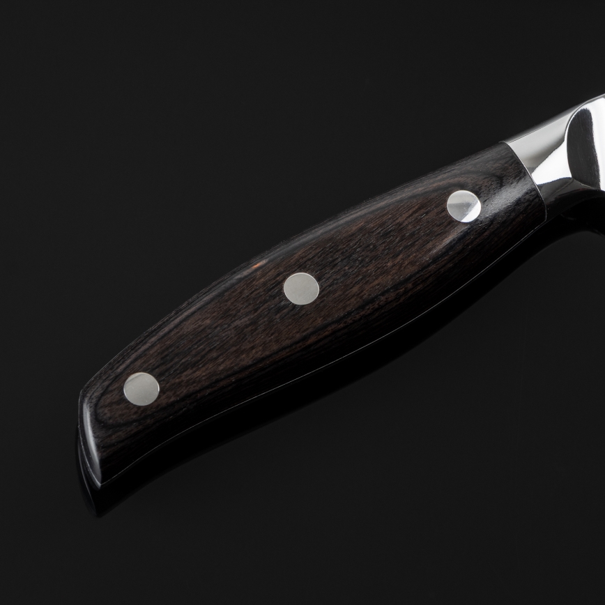 Gudaro - Damast-Küchenmesser SHIRO 3,5, 67-lagiger Damaststahl, Klingenlänge 9,5 cm