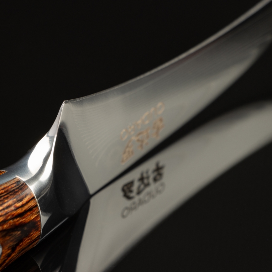 Gudaro - Damast-Obstmesser FENG 3,5, 67-lagiger Damaststahl, Klingenlänge 9,5 cm