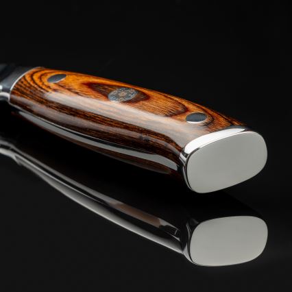 Gudaro - Damast-Santoku-Küchenmesser FENG 7,5, 67-lagiger Damaststahl, Klingenlänge 18 cm