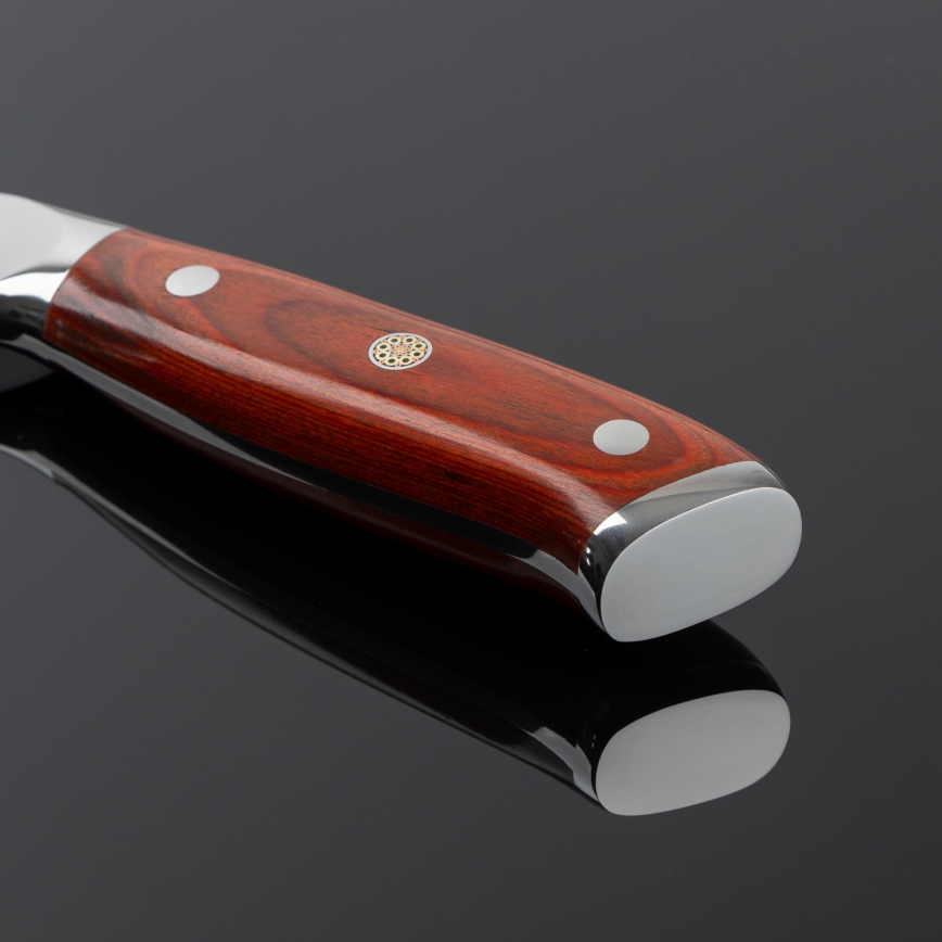 Gudaro - Damast-Santoku-Küchenmesser MIYABI 7, 67 Lagen Stahl, Klingenlänge 17,5 cm
