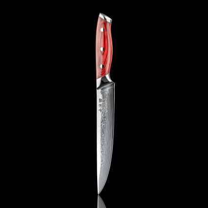 Gudaro - Damast-Tranchiermesser KENSHO 8, aus 67 Lagen Stahl, Klingenlänge 20 cm