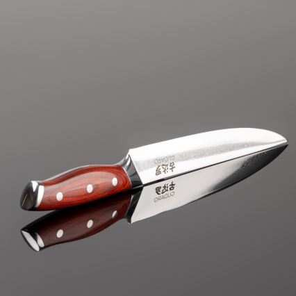 Gudaro - Damast-Tranchiermesser KENSHO 8, aus 67 Lagen Stahl, Klingenlänge 20 cm