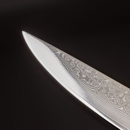 Gudaro - Damast-Tranchiermesser KENSHO 8, aus 67 Lagen Stahl, Klingenlänge 20 cm