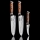 Gudaro - SET 2x Damast-Santoku-Küchenmesser FENG 7,5