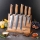 Gudaro - SET 5x Damast-Küchenmesser TAKUMI + magnetische Messerleiste