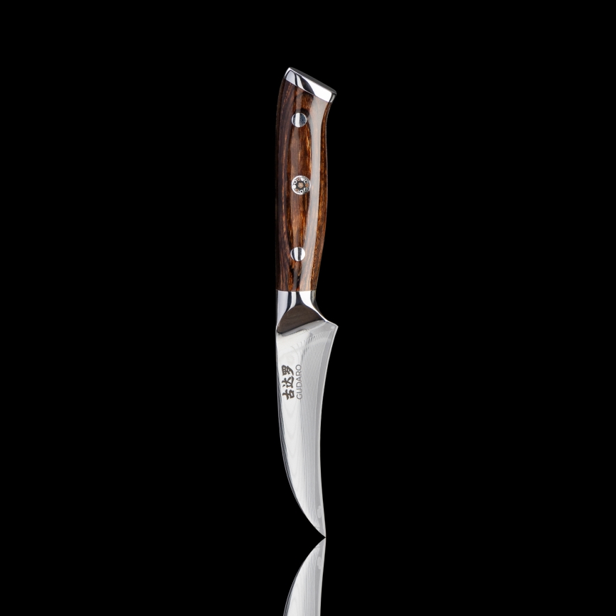 Gudaro - SET 1x Damast-Kochmesser FENG 8, aus 67 Lagen Damaststahl, Länge 20 cm + 1x Damast-Santoku-Küchenmesser FENG 7,5, aus 67 Lagen Damaststahl, Länge 18 cm + 1x GRATIS Damast-Obstmesser FENG 3,5, aus 67 Lagen Damaststahl, Länge 9,5 cm