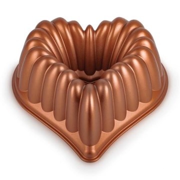 Gugelhupfform KITCHISIMO Herz/kupferfarben