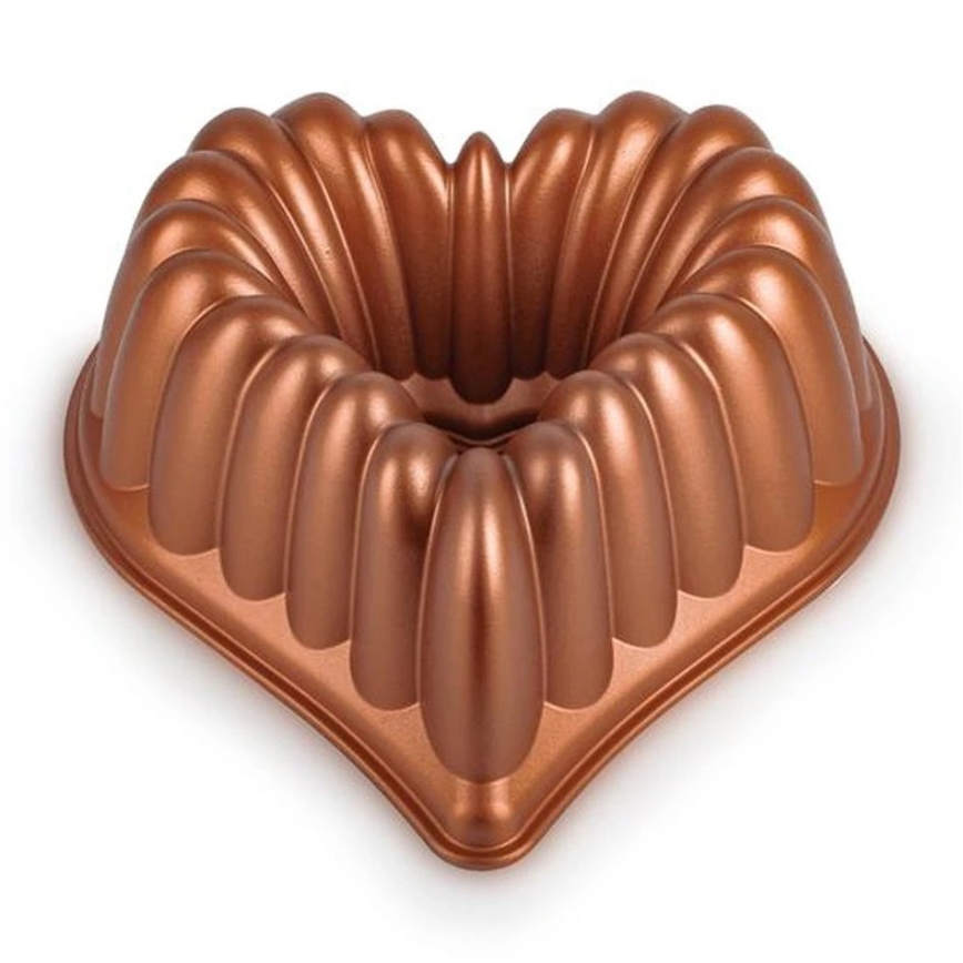 Gugelhupfform KITCHISIMO Herz/kupferfarben