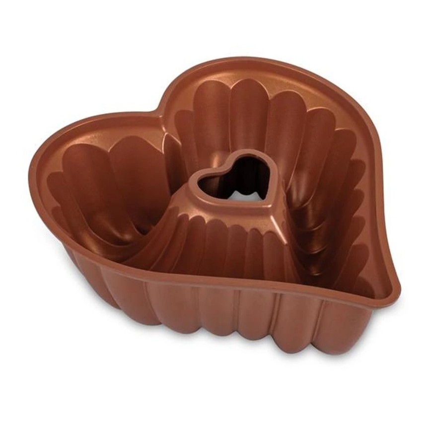 Gugelhupfform KITCHISIMO Herz/kupferfarben