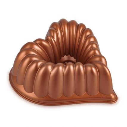 Gugelhupfform KITCHISIMO Herz/kupferfarben