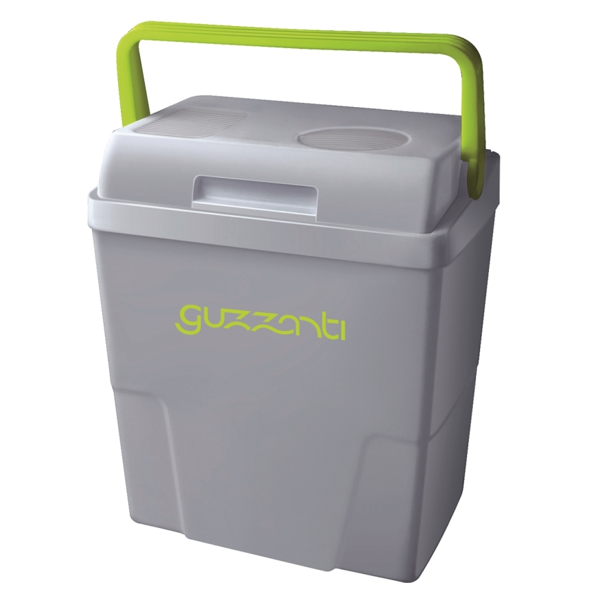 Guzzanti GZ 22B - Tragbare Autokühlbox 22 l 58W/12V/230V grau/grün