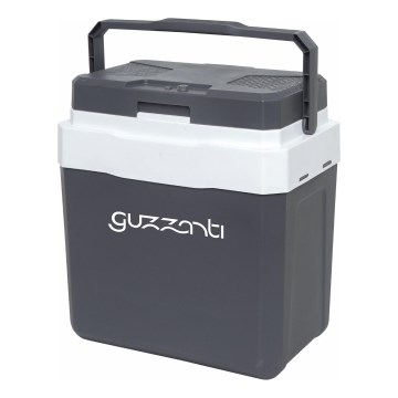 Guzzanti GZ 26B - Tragbare Autokühlbox 26 l, 57 W, 12 V/230 V, grau