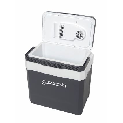 Guzzanti GZ 26B - Tragbare Autokühlbox 26 l, 57 W, 12 V/230 V, grau