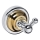 Haken 6,5x6,5 cm silber/gold