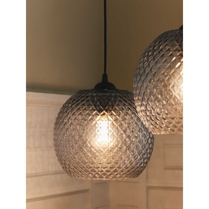 Halo Design 718436 - Hängeleuchte mit Kabel NOBB 1xE27/40W/230V Ø 22 cm klar