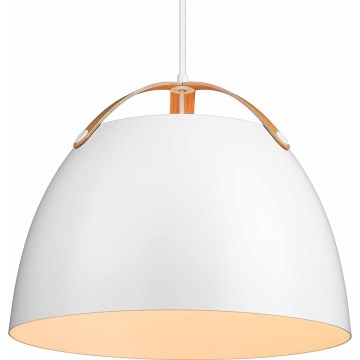 Halo Design 734870 - Pendelleuchte OSLO an Kabel 1xE27/40W/230V Ø 40 cm weiß/Eiche