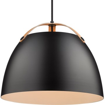 Halo Design 734887 - Pendelleuchte am Kabel OSLO 1xE27/40W/230V Ø 40 cm schwarz/eiche