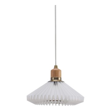 Halo Design 744053 - Pendelleuchte PARIS an Kabel 1xG9/28W/230V Ø 24 cm weiß/Messing/Eiche