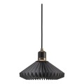 Halo Design 744084 - Pendelleuchte an Kabel PARIS 1xG9/28W/230V Ø 24 cm schwarz/messing/eiche
