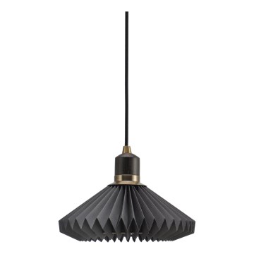 Halo Design 744084 - Pendelleuchte an Kabel PARIS 1xG9/28W/230V Ø 24 cm schwarz/messing/eiche