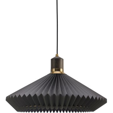 Halo Design 744299 - Pendelleuchte an Kabel PARIS 1xE27/60W/230V Ø 56 cm schwarz/messing/eiche