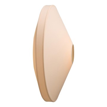 Halo Design 745111 - Wandleuchte PARIS 1xE27/40W/230V Ø 56 cm creme/Eiche