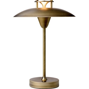 Halo Design 746149 - LED-dimmbare, wiederaufladbare Außentischlampe MINI STEPP LED/1,8W/1600 mAh IP44 Messing