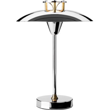 Halo Design 746163 - dimmbare, wiederaufladbare LED-Außen-Tischleuchte MINI STEPP LED/1,8W/1600 mAh IP44 glänzender Chrom