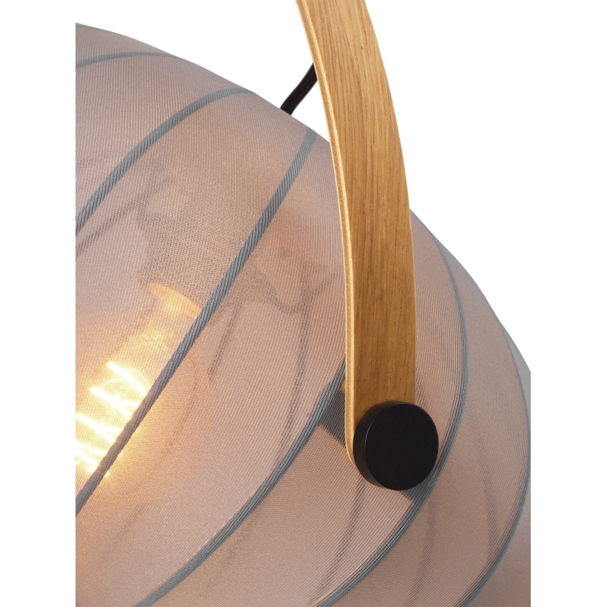 Halo Design 746354 - Hängeleuchte mit Kabel DC 1xE27/40W/230V Ø 40 cm grau/Eiche