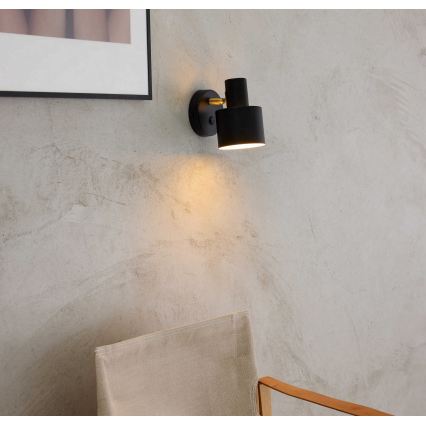 Halo Design 746880 - Wandspot VOGUE 1xE27/40W/230V schwarz/messing