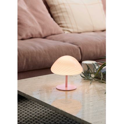 Halo Design 747047 - Tischlampe CANDY MINI MUSH 1xG9/25W/230V Ø 17 cm rosa
