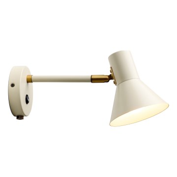 Halo Design 747443 - Wandleuchte STYLE 1xE14/25W/230V creme/messing