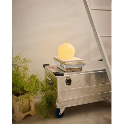 Halo Design 748808 - Tischlampe CANDY 1xE14/25W/230V, Ø 20 cm, beige