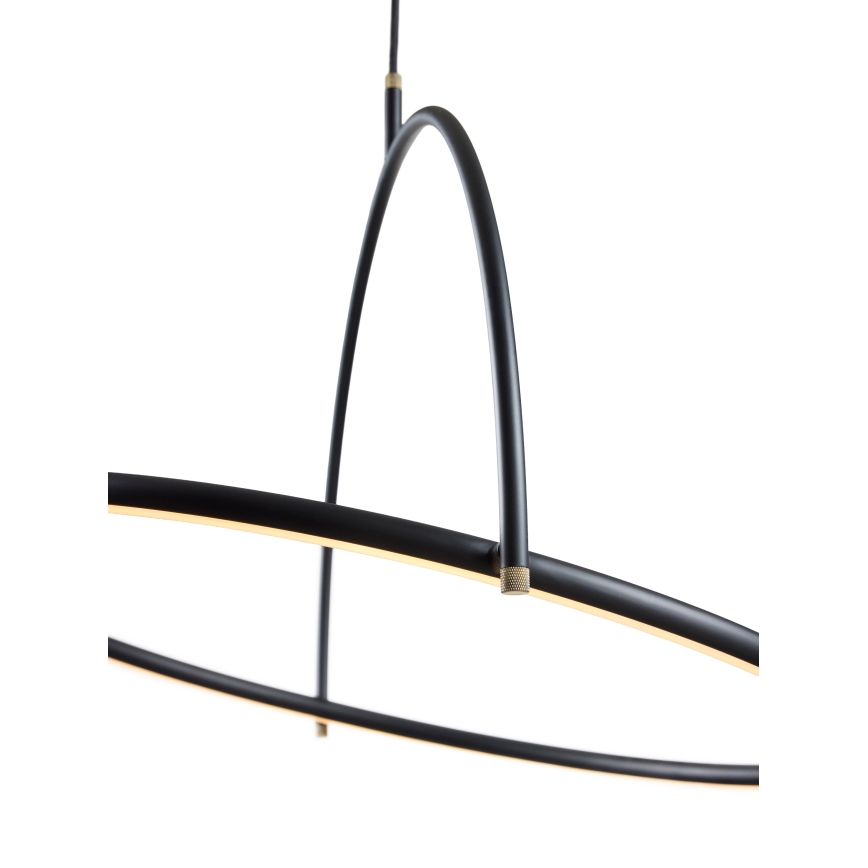 Halo Design 749539 - LED-dimmbare Pendelleuchte TILT, an Kabel, LED/40W/230V, Ø 40 cm, schwarz