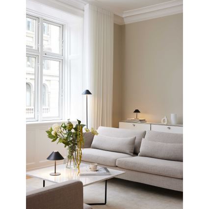 Halo Design 800803 - LED-dimmbare, wiederaufladbare Außen-Tischleuchte HYGGE LED/3W/4000 mAh IP54 schwarz