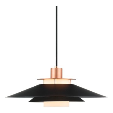Halo Design 990785 - Pendelleuchte an Kabel RIVOLI 1x E27/40W/230V Ø 40 cm schwarz/kupfer