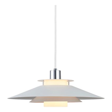 Halo Design 990792 - Hängeleuchte RIVOLI an Kabel, 1x E27/40W/230V, Ø 40 cm, weiß/Glanzchrom