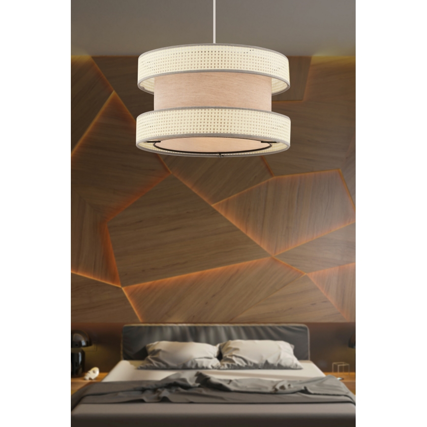 Halo Hängelampe 1xE27/60W/230V beige/creme