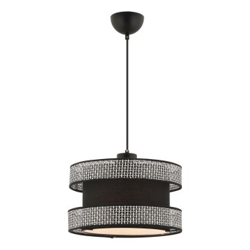 HALO Hängelampe 1xE27/60W/230V schwarz/grau