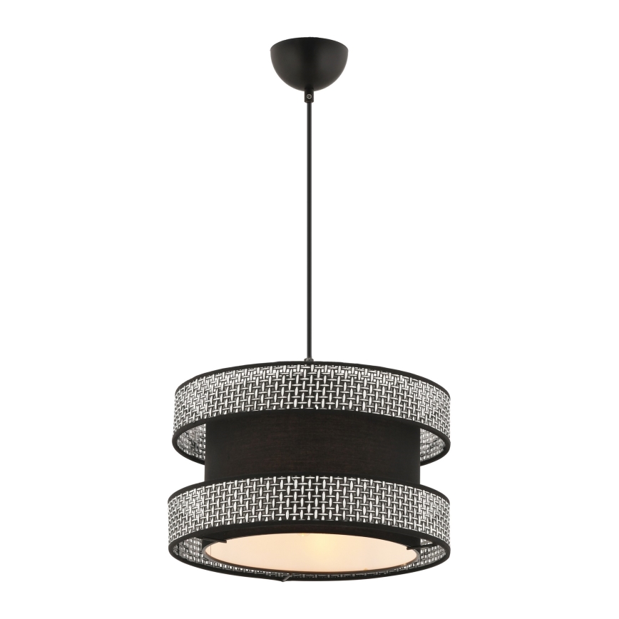 HALO Hängelampe 1xE27/60W/230V schwarz/grau
