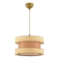HALO Hängeleuchte 1xE27/60W/230V Braun/Beige