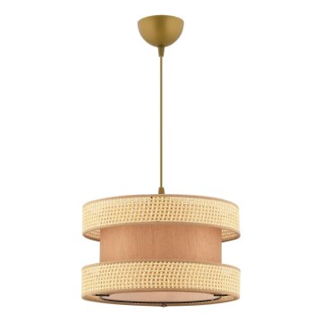 HALO Hängeleuchte 1xE27/60W/230V Braun/Beige