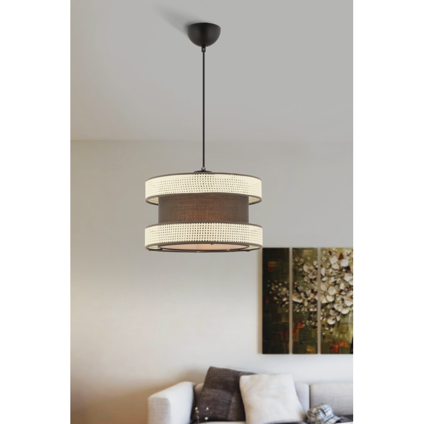 HALO Hängeleuchte 1xE27/60W/230V braun/creme