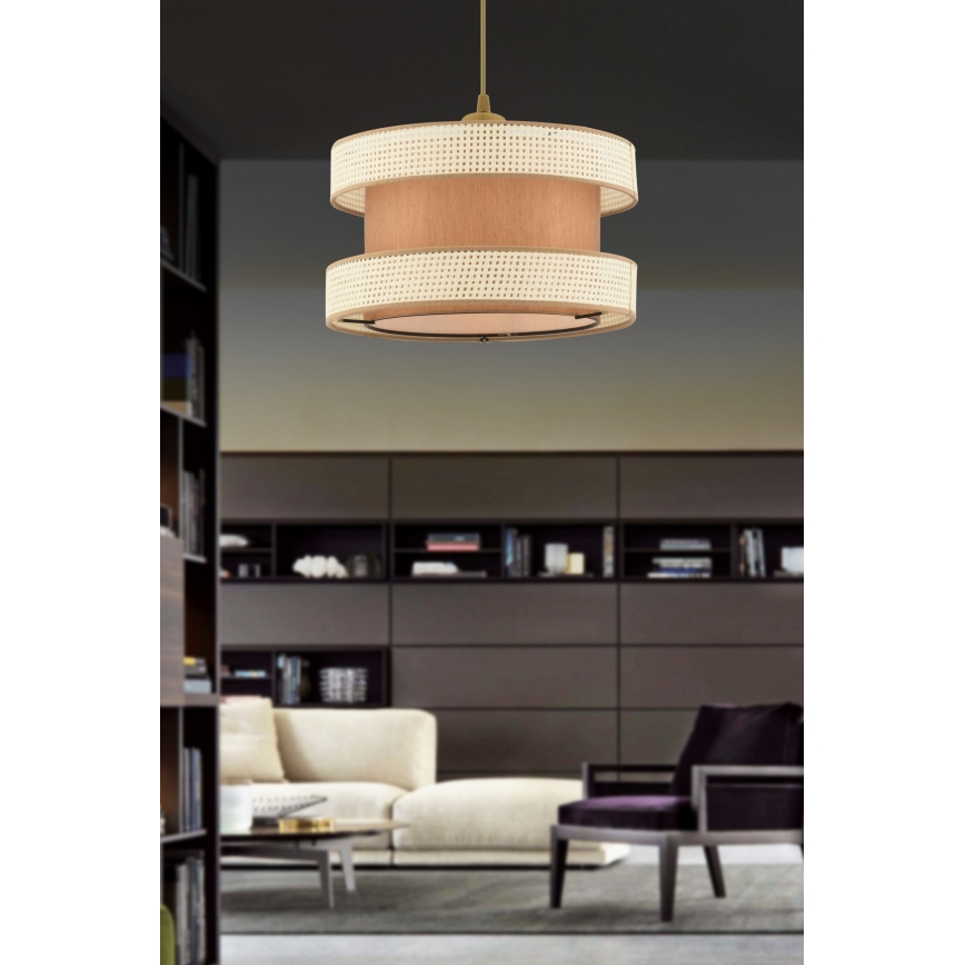 HALO Hängeleuchte 1xE27/60W/230V braun/creme