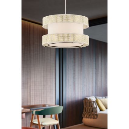 HALO Hängeleuchte 1xE27/60W/230V creme