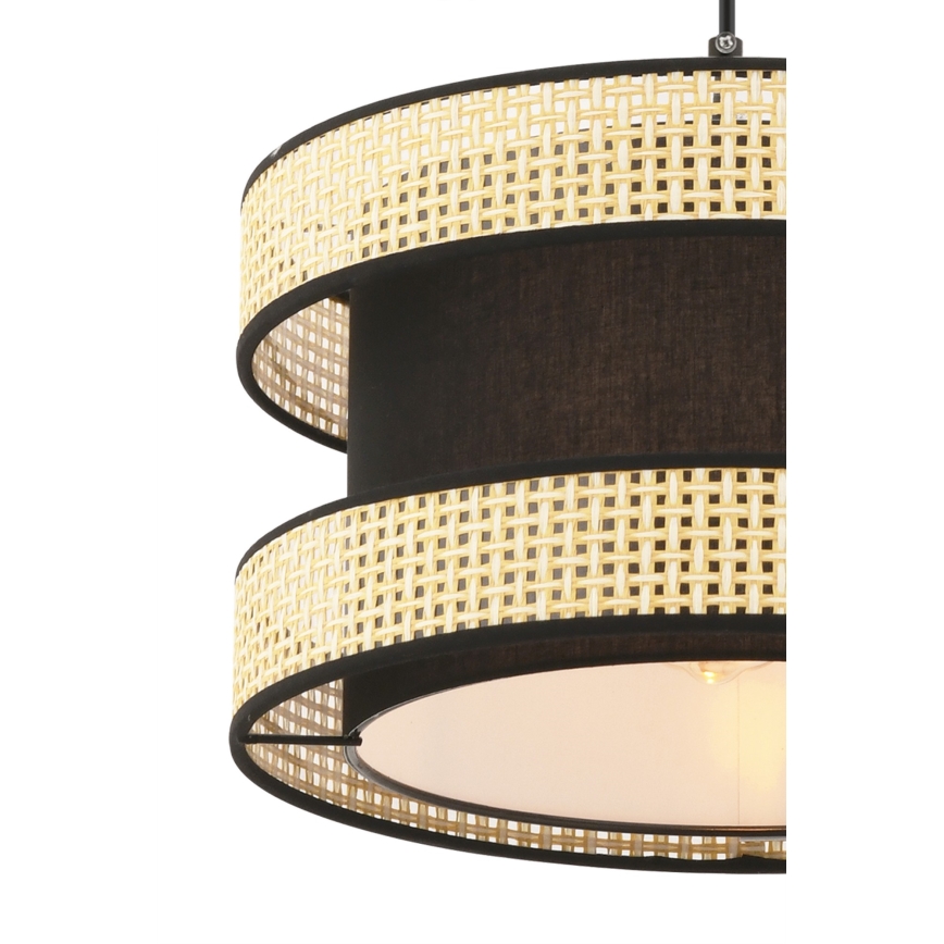 HALO Hängeleuchte 1xE27/60W/230V Schwarz/Beige